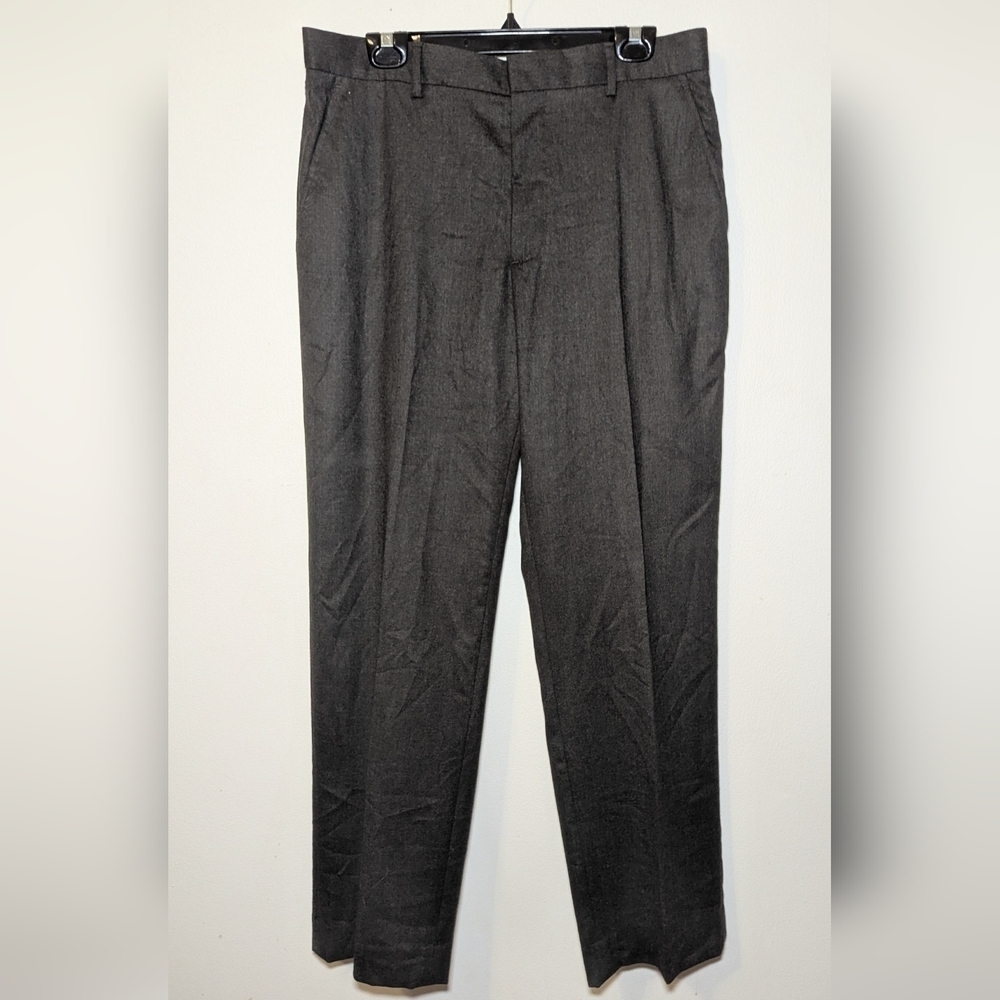 Banana Republic Modern Fit Gray Dress Pants 100% Wool Men's Size 34x32